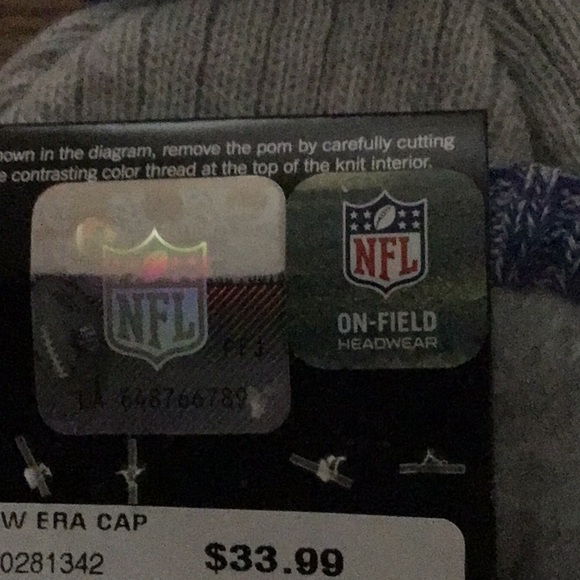 🏈🏈🏈NWT.New England Patriots AFC NFL Pom Beanie Knit Hat. New Era🏈🏈🏈🏈 - Picture 8 of 8